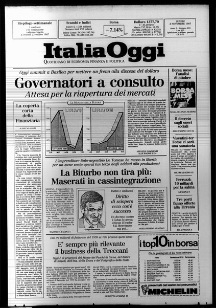 Italia oggi : quotidiano di economia finanza e politica